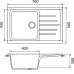 Мойка GRANFEST Practic GF-P760L (760х500) Терракот 307 с крылом 432114