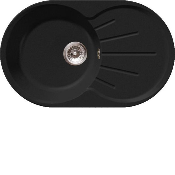 Мойка GRANFEST RONDO GF-R-750L чаша с крылом 750*460мм черный Мойка GRANFEST RONDO GF-R-750L чаша с крылом 750*460мм черный