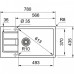 Кухонная мойка FRANKE S2D 611-78 XL /435 цвет оникс Кухонная мойка FRANKE S2D 611-78 XL /435 цвет оникс