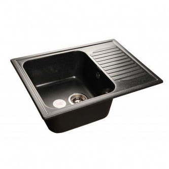 Мойка GRANFEST Standart GF-S645L (645х500) Черный 308 с крылом 417588