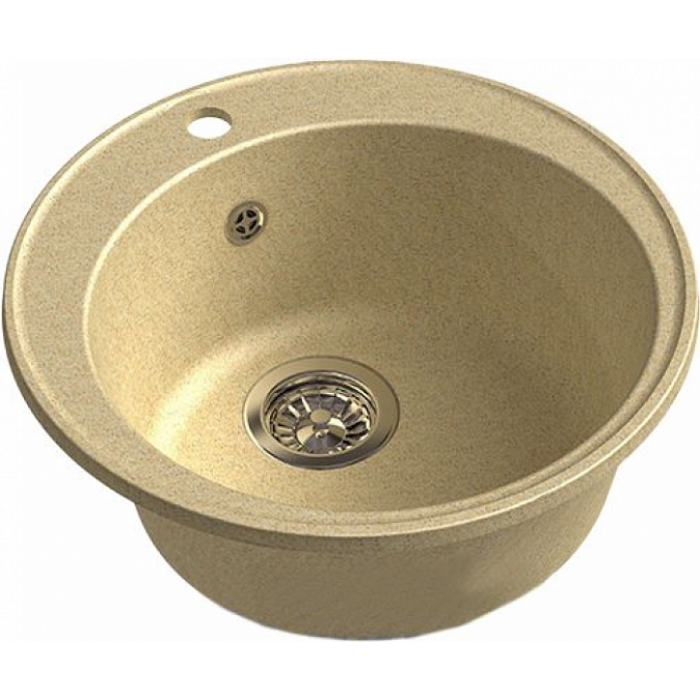 Кухонная мойка GRANFEST QUARZ GF-Z 08 D480 бежевый