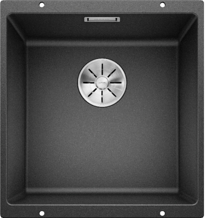 Кухонная мойка Blanco SUBLINE 400-U SILGRANIT антрацит с отв.арм. InFino (арт.523422) Кухонная мойка Blanco SUBLINE 400-U SILGRANIT антрацит с отв.арм. InFino (арт.523422)