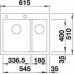 Кухонная мойка Blanco PLEON 6 Split серый беж (арт.521696)