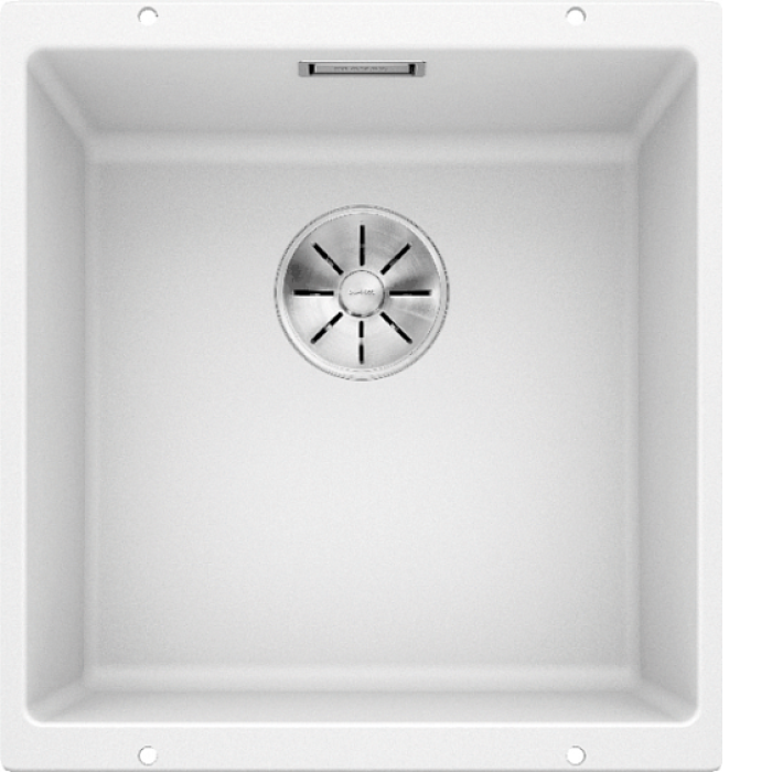 Кухонная мойка Blanco SUBLINE 400-U SILGRANIT белый с отв.арм. InFino (арт.523426) Кухонная мойка Blanco SUBLINE 400-U SILGRANIT белый с отв.арм. InFino (арт.523426)