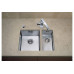 Кухонная мойка BLANCO CLARON 180-U 521565 нерж. сталь Кухонная мойка BLANCO CLARON 180-U 521565 нерж. сталь