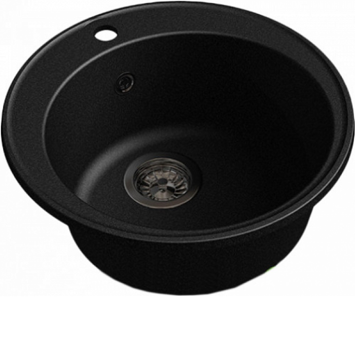 Кухонная мойка GRANFEST QUARZ GF-Z 08 D480 черный Кухонная мойка GRANFEST QUARZ GF-Z 08 D480 черный