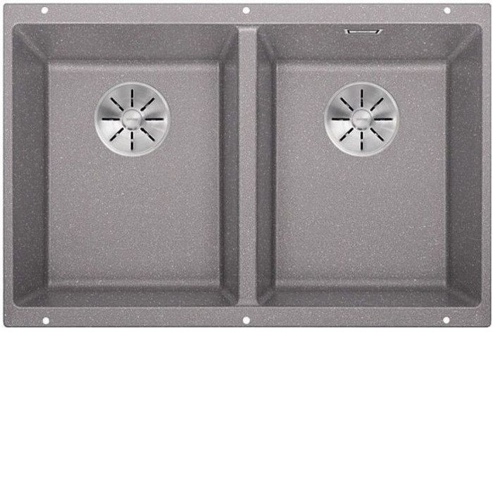 Кухонная мойка Blanco SUBLINE 350/350-U SILGRANIT алюметаллик с отв.арм. InFino (арт.523576) Кухонная мойка Blanco SUBLINE 350/350-U SILGRANIT алюметаллик с отв.арм. InFino (арт.523576)