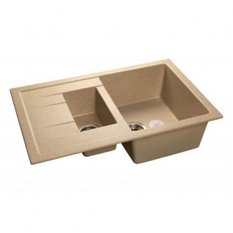 Мойка GRANFEST Quadro GF-Q775KL (775х500) Песочный 302 разм.+крыло 421267
