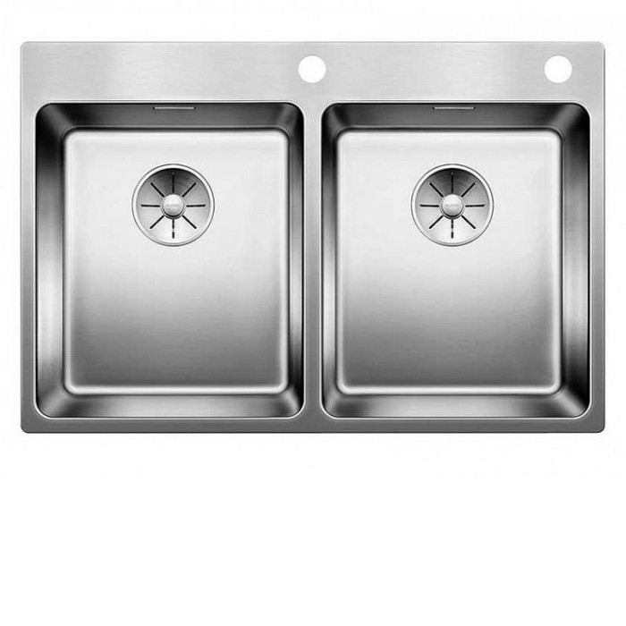 Кухонная мойка Blanco Andano 340/340-IF-A нерж. сталь зерк.полир. с кл.-авт. InFino (арт.522997) Кухонная мойка Blanco Andano 340/340-IF-A нерж. сталь зерк.полир. с кл.-авт. InFino (арт.522997)