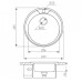 Кухонная мойка Zigmund & Shtain Kreis 480.8 linen с сифоном Кухонная мойка Zigmund & Shtain Kreis 480.8 linen с сифоном