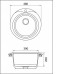 Мойка GRANFEST Rondo GF-R480 (d480) Черный 308 круглая 432577