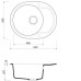 Мойка OMOIKIRI Manmaru 62-BL Artgranit/черный 4993355