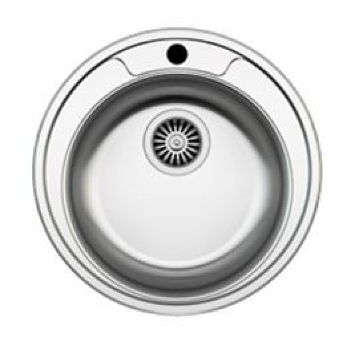 Кухонная мойка Zigmund & Shtain Kreis 480.7 polished с сифоном Кухонная мойка Zigmund & Shtain Kreis 480.7 polished с сифоном