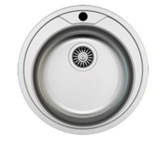Кухонная мойка Zigmund & Shtain Kreis 510.7 polished с сифоном