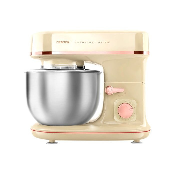 Миксер CENTEK CT-1139 бежевый/хром Миксер CENTEK CT-1139 бежевый/хром