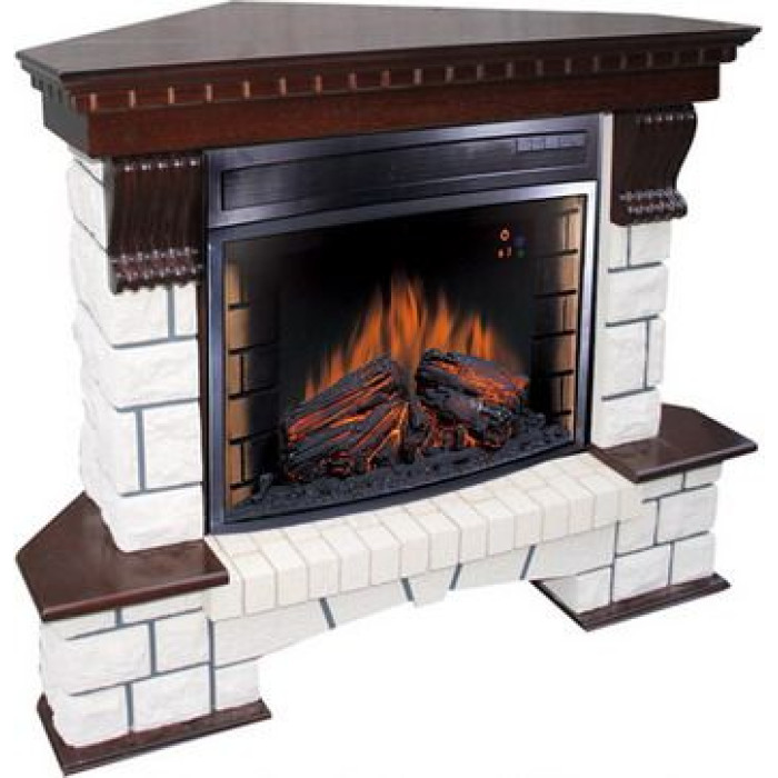 Камин ROYAL FLAME pierre luxe угловой под dioramic 28 (темн. дуб) Камин ROYAL FLAME pierre luxe угловой под dioramic 28 (темн. дуб)