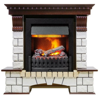 Камин DIMPLEX pierre luxe под danville delux black (темный дуб)