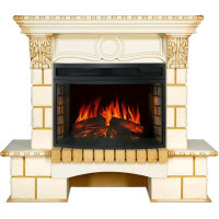 Камин ROYAL FLAME pierre luxe шампань под dioramic 25 fx слоновая кость с патиной 64907997 Камин ROYAL FLAME pierre luxe шампань под dioramic 25 fx слоновая кость с патиной 64907997