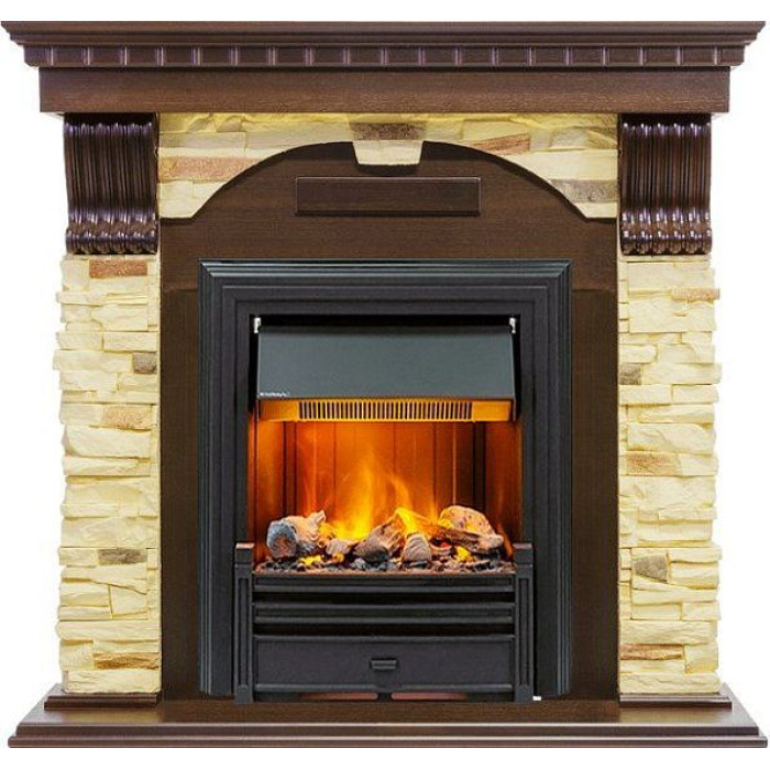 Камин DIMPLEX dublin арочный сланец крем под brookline black (темный дуб) Камин DIMPLEX dublin арочный сланец крем под brookline black (темный дуб)
