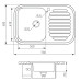 Кухонная мойка Zigmund & Shtain Rechteck 730.8 linen + сифон Кухонная мойка Zigmund & Shtain Rechteck 730.8 linen + сифон