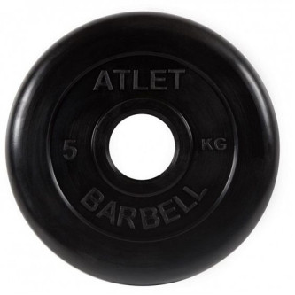 Диск обрезиненный MB Barbell Atlet MB-AtletB51-5