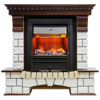 Камин DIMPLEX pierre luxe под brookline black (темный дуб)
