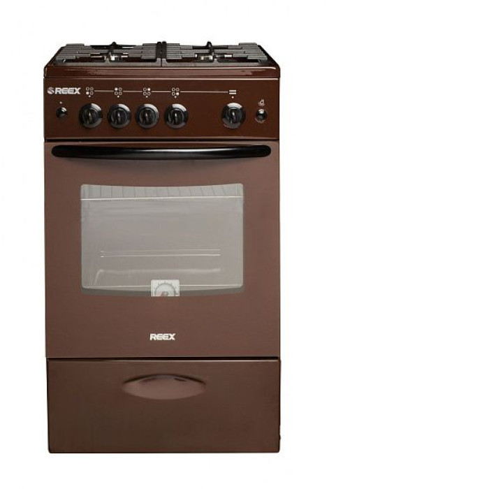Газовая плита Reex CG-54997 eBn коричневый Газовая плита Reex CG-54997 eBn коричневый