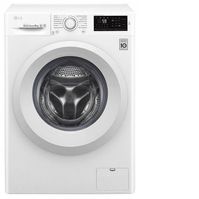 Стиральная машина с фронтальной загрузкой LG F 2J5NN3W Стиральная машина с фронтальной загрузкой LG F 2J5NN3W