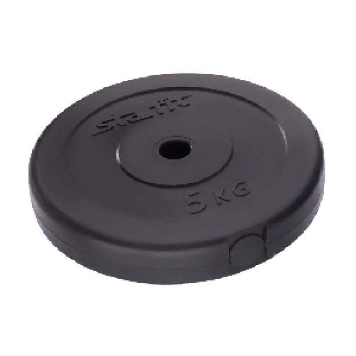 Диск пластиковый Starfit BB-203 5 кг d=26 мм черный Диск пластиковый Starfit BB-203 5 кг d=26 мм черный