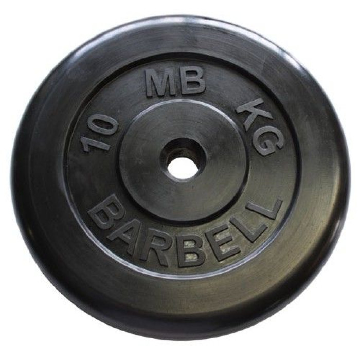 Диск обрезиненный MB Barbell MB-PltB31-10