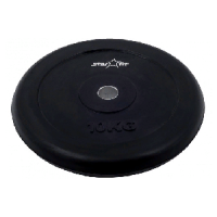Диск обрезиненный Starfit BB-202 10 кг d=26 мм черный Диск обрезиненный Starfit BB-202 10 кг d=26 мм черный