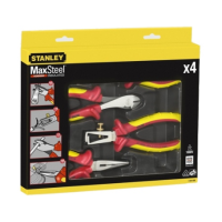 Набор из плоскогубцев и кусачек электрика 4 шт STANLEY MaxSteel VDE 1000V 4-84-489 Набор из плоскогубцев и кусачек электрика 4 шт STANLEY MaxSteel VDE 1000V 4-84-489