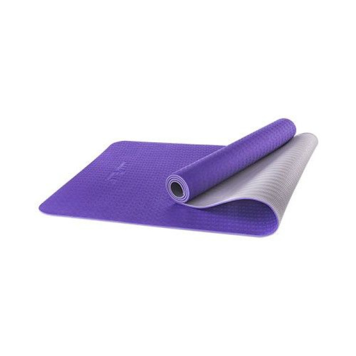 Коврик для йоги Starfit FM-201 TPE 173x61x0,5 см фиолетовый/серый Коврик для йоги Starfit FM-201 TPE 173x61x0,5 см фиолетовый/серый