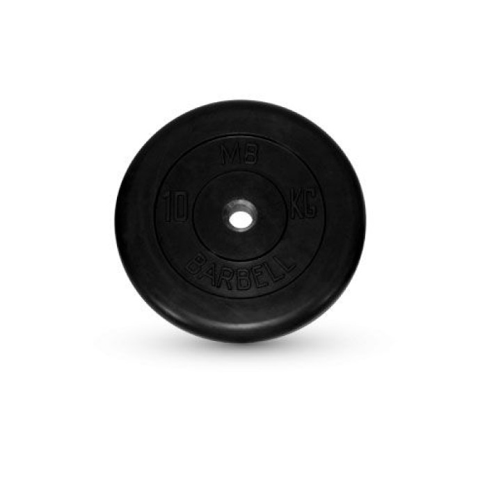 Диск обрезиненный MB Barbell MB-PltB26-10 Диск обрезиненный MB Barbell MB-PltB26-10
