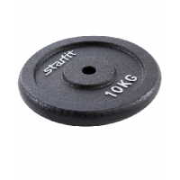 Диск чугунный Starfit BB-204 10 кг d=26 мм черный Диск чугунный Starfit BB-204 10 кг d=26 мм черный