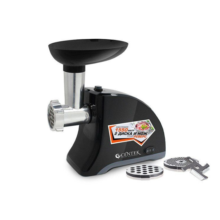 Мясорубка CENTEK CT-1609 черный Мясорубка CENTEK CT-1609 черный