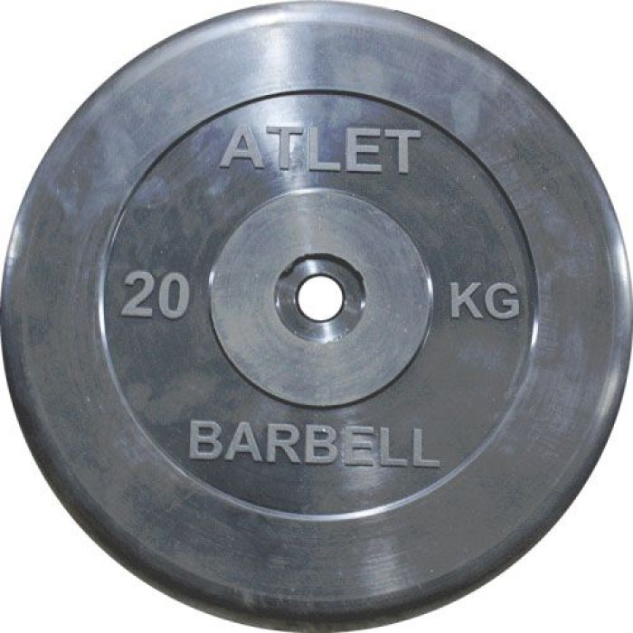 Диск обрезиненный MB Barbell Atlet MB-AtletB31-20 Диск обрезиненный MB Barbell Atlet MB-AtletB31-20