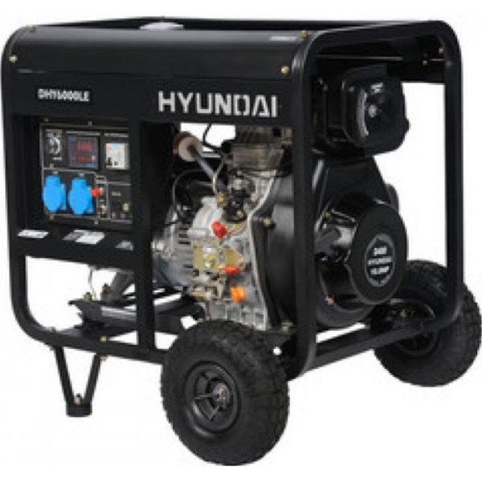 Генератор HYUNDAI dhy 6000le + колеса Генератор HYUNDAI dhy 6000le + колеса