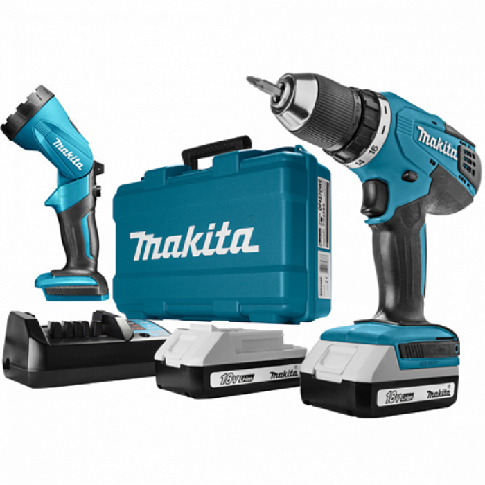 Шуруповерт аккумуляторный MAKITA DF457DWLE Шуруповерт аккумуляторный MAKITA DF457DWLE