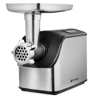 Мясорубка Kitfort KT-2103 серебристый/черный