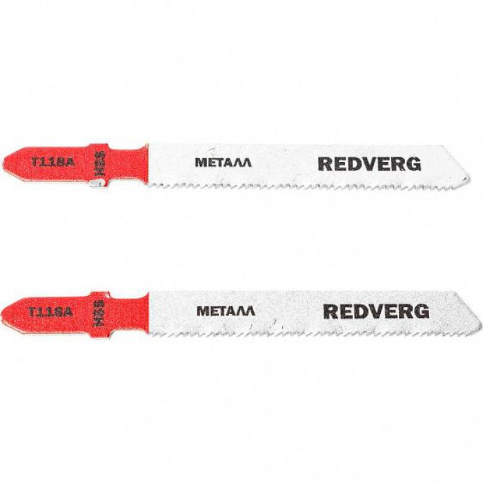 Пилка для лобзика Redverg по стали T118A чистый рез, HSS (2шт )(820151) Пилка для лобзика Redverg по стали T118A чистый рез, HSS (2шт )(820151)