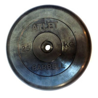 Диск обрезиненный MB Barbell MB-AtletB26-25 Диск обрезиненный MB Barbell MB-AtletB26-25