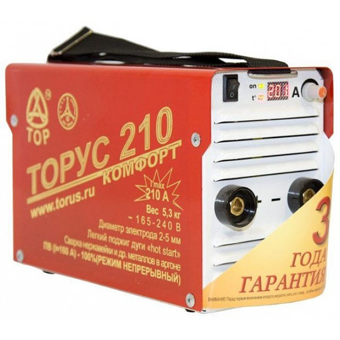 Сварочный инвертор ТОРУС 210 комфорт Сварочный инвертор ТОРУС 210 комфорт