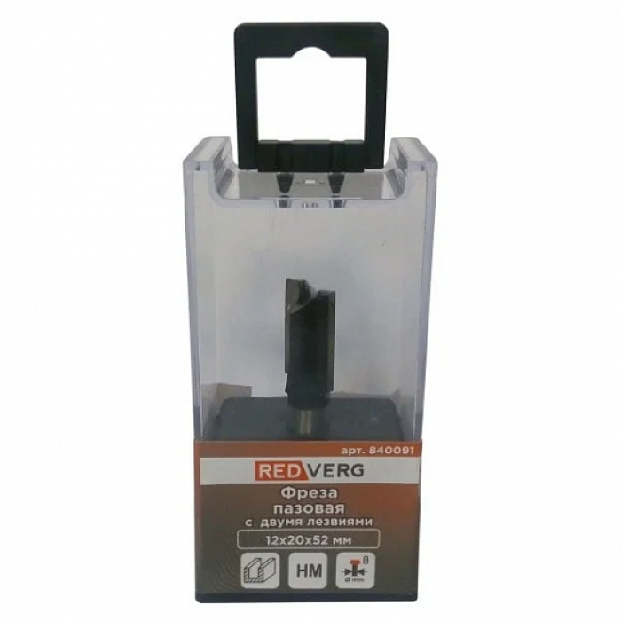 Фреза RedVerg HM пазовая 12х20х52мм(840091) Фреза RedVerg HM пазовая 12х20х52мм(840091)