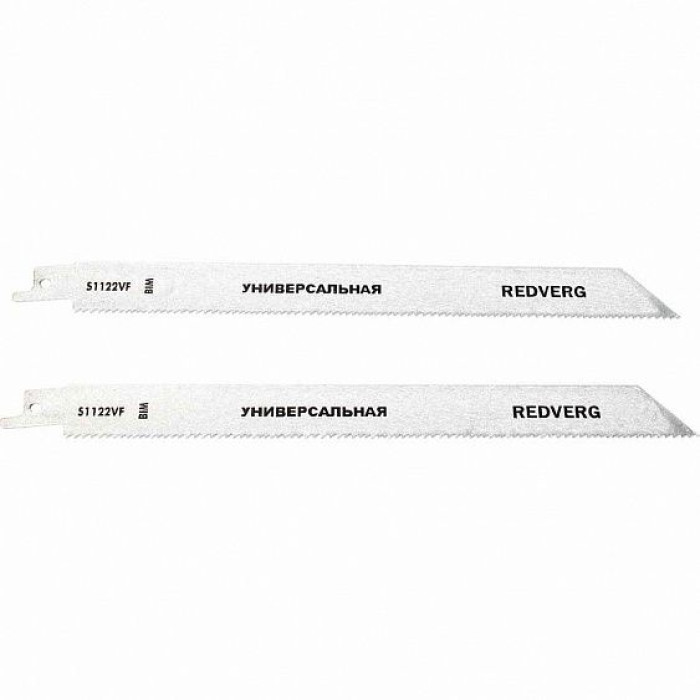 Полотно для сабельной пилы Redverg S1122VF BIM , по дер/мет/пласт,255 мм, 2 шт(820491) Полотно для сабельной пилы Redverg S1122VF BIM , по дер/мет/пласт,255 мм, 2 шт(820491)