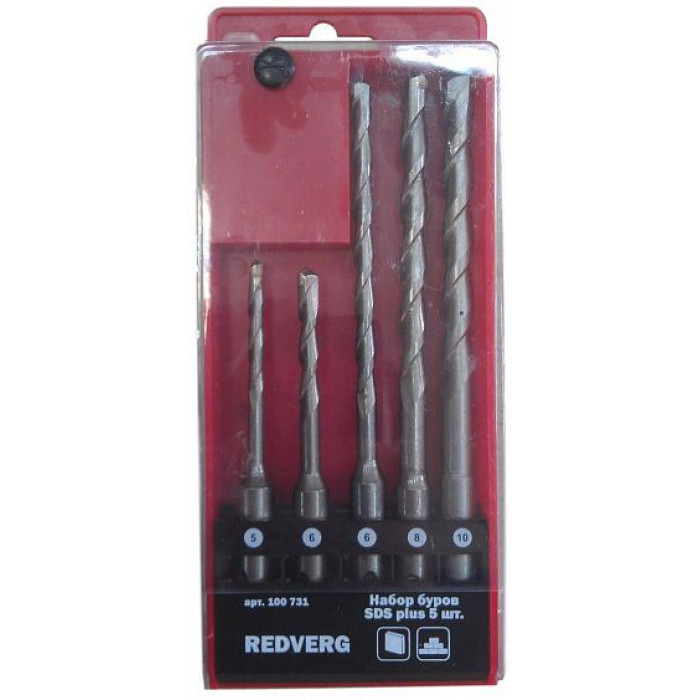 Набор буров SDS plus RedVerg 5 шт(100731) Набор буров SDS plus RedVerg 5 шт(100731)