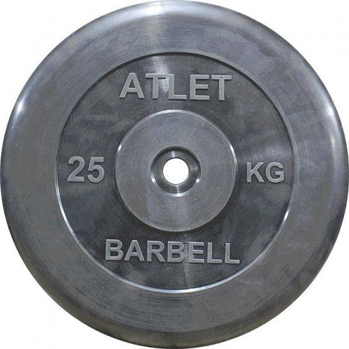 Диск обрезиненный MB Barbell Atlet MB-AtletB51-25 Диск обрезиненный MB Barbell Atlet MB-AtletB51-25