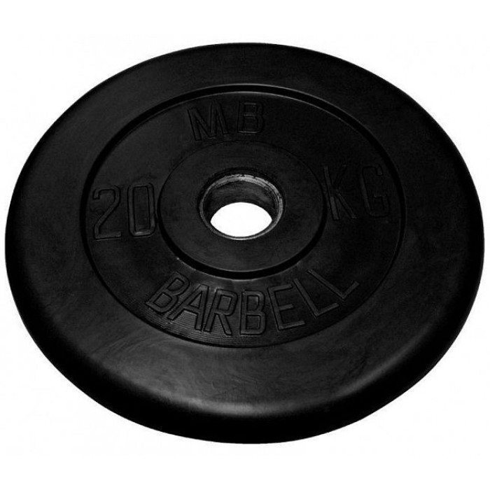 Диск обрезиненный MB Barbell MB-PltB31-20 Диск обрезиненный MB Barbell MB-PltB31-20
