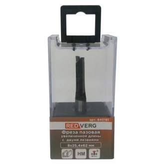 Фреза RedVerg HM пазовая 8х25,4х62мм(840181)