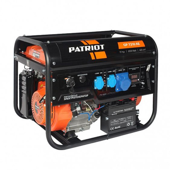 Генератор Patriot GP 7210AE Генератор Patriot GP 7210AE